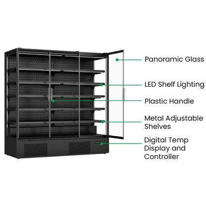 Thermaster Supermarket Panorama 3 Door Chiller Display - DC-187B Thermaster