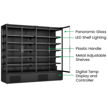 Thermaster Supermarket Panorama 4 Door Chiller Display - DC-250B Thermaster