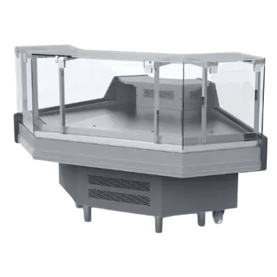 Deli Displays Bromic Cumulus Square Glass Delicatessen Corner Display - DD90090SG Mattys