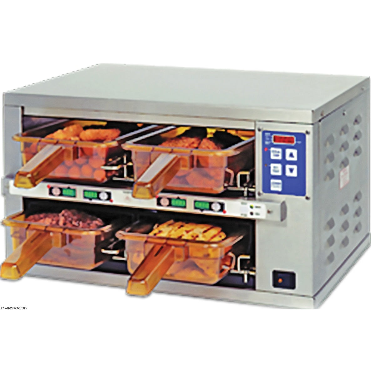 Prince Castle DHB2SS-20 Dedicated Holding Bin Single Sided Moedel with 4 pans ‚Äì 500mm x 282mm x 358mm 10amp Mattys