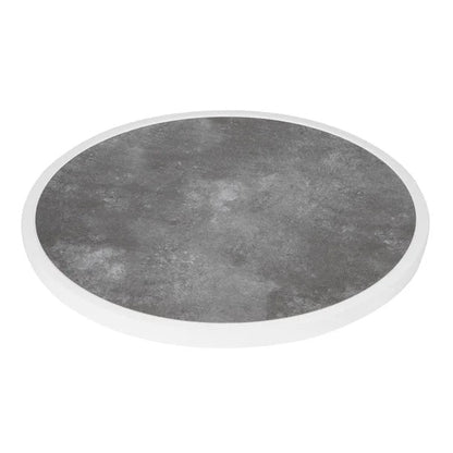 Bolero Fibre Glass Round Table Top Dark Stone Effect 580mm DL488 Mattys