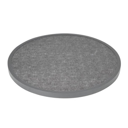 Bolero Fibre Glass Round Table Top Brushed Black 580mm DL489 Mattys