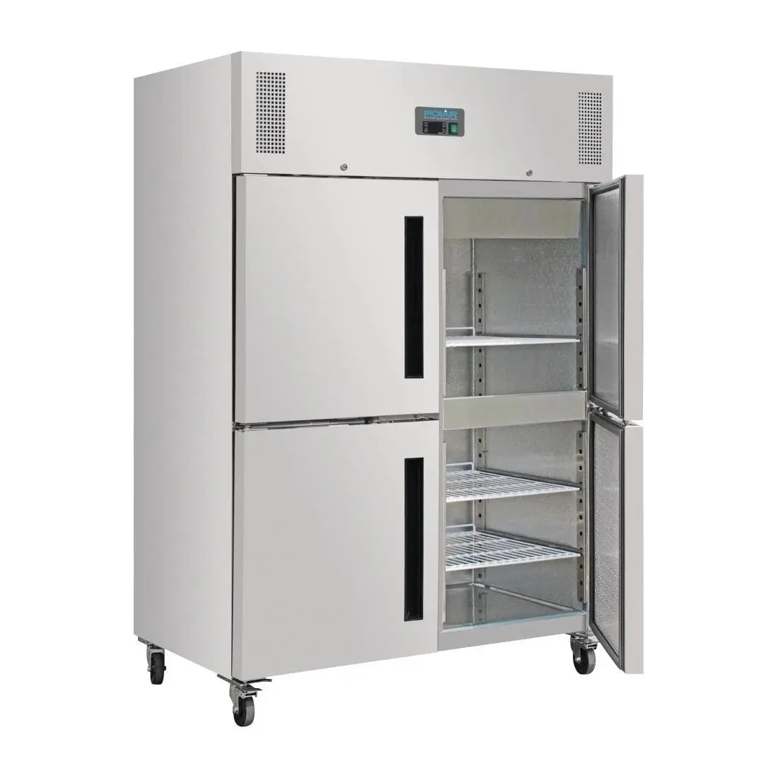 Polar G-Series 2 Stable Door Upright Fridge Stainless Steel DL709-A Mattys