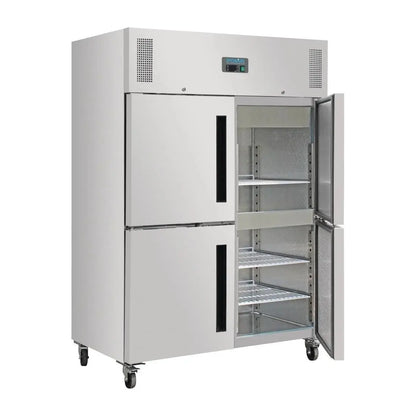 Polar G-Series 2 Stable Door Upright Fridge Stainless Steel DL709-A Mattys