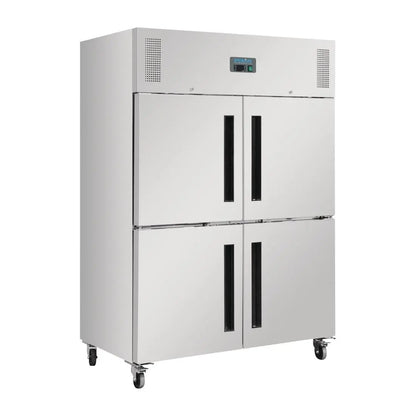 Polar G-Series 2 Stable Door Upright Fridge Stainless Steel DL709-A Mattys