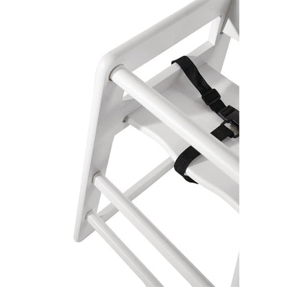 Shelving Bolero Wooden High Chair Antique White Finish - DL833 Bolero