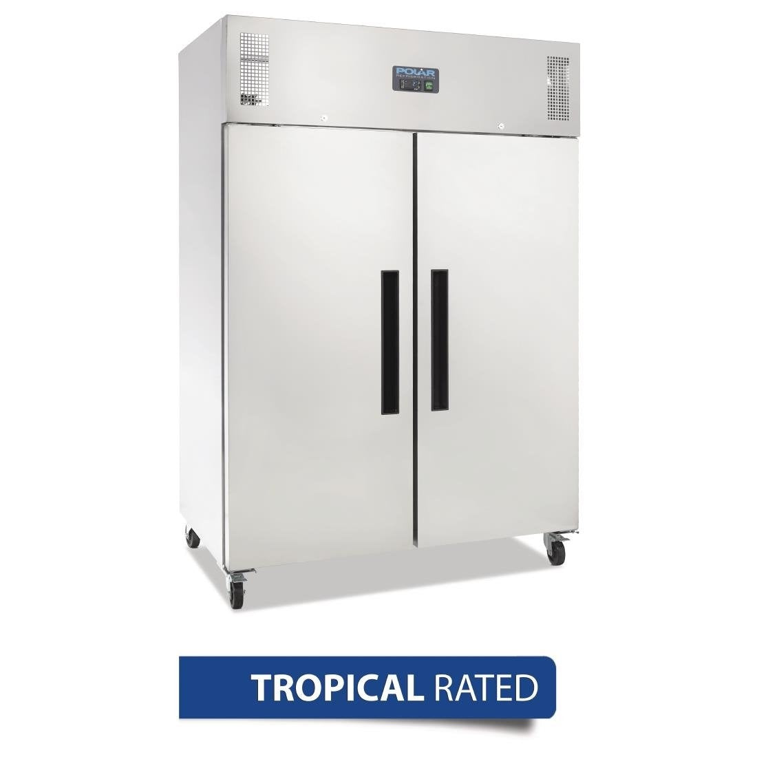 Polar G-Series 2 Door Upright Fridge Stainless Steel 1200Ltr - DL895-A Mattys
