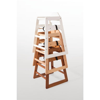 Benchtop Bolero Wooden High Chair Natural Finish - DL900 Bolero
