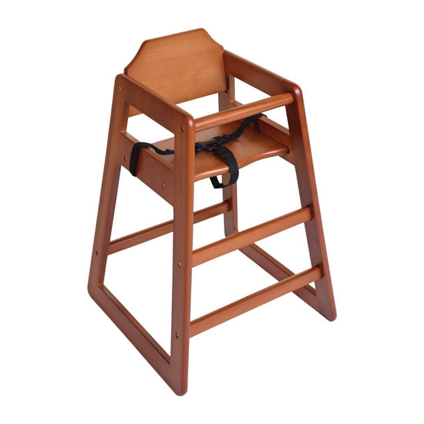 Benchtop Bolero Wooden High Chair Dark Wood Finish - DL901 Bolero