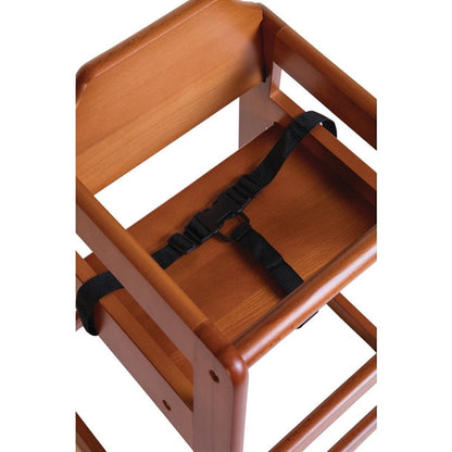 Benchtop Bolero Wooden High Chair Dark Wood Finish - DL901 Bolero