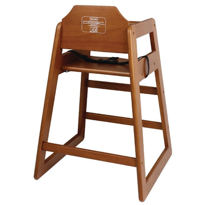 Benchtop Bolero Wooden High Chair Dark Wood Finish - DL901 Bolero
