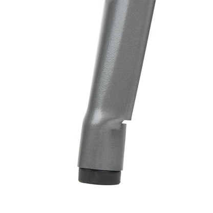 Dishwashing Bolero High Metal Bar Stools with Back Rests Gun Metal Grey (Pack of 4) - DM935 Bolero