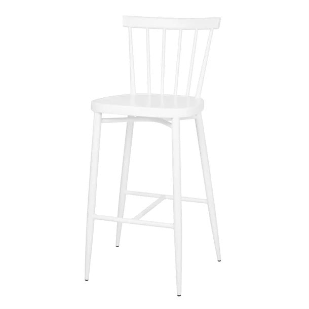 Bolero Windsor Aluminium White High Stools (Pack of 2) DP719 Mattys