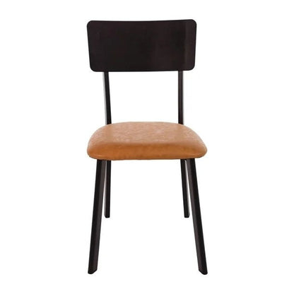 Bolero Metal & PU Side Chair Vintage Camel (Pack 4) DR300 Mattys