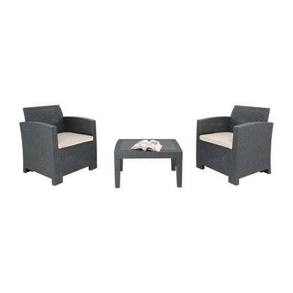 Bolero PP Wicker Armchair & Table Set DR309 Mattys