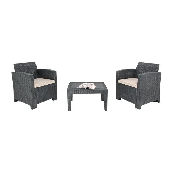 Bolero PP Wicker Armchair & Table Set DR309 Mattys