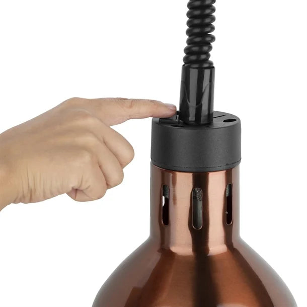 Benchtop Apuro Retractable Heat Shade Copper Finish - DR757-A Apuro