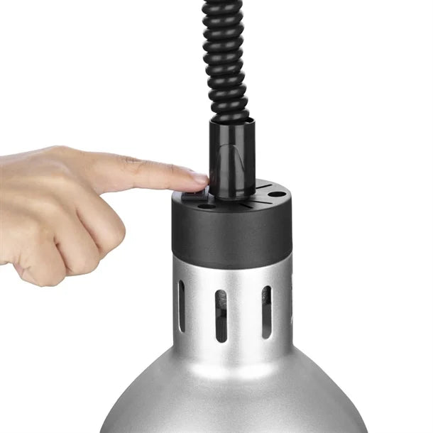 Benchtop Apuro Retractable Heat Shade Silver Finish - DR758-A Apuro