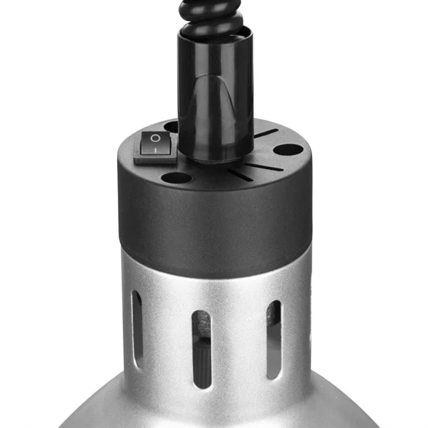 Benchtop Apuro Retractable Heat Shade Silver Finish - DR758-A Apuro