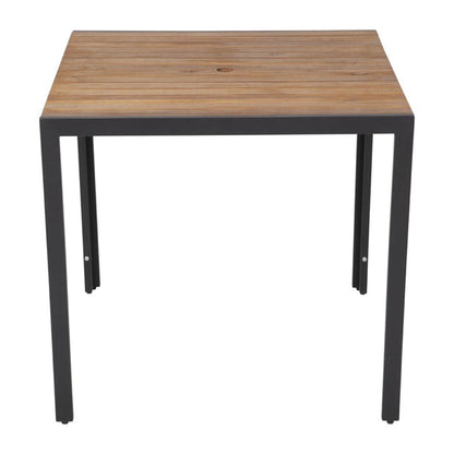 Benches Bolero Square Steel and Acacia Table 800mm - DS152 Bolero