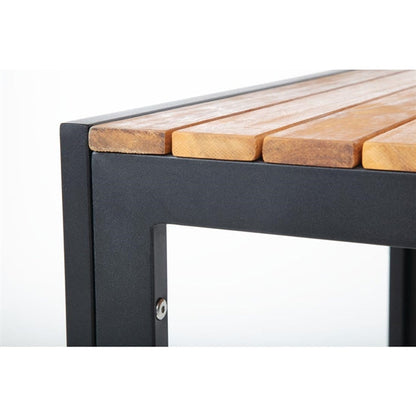 Benches Bolero Square Steel and Acacia Table 800mm - DS152 Bolero