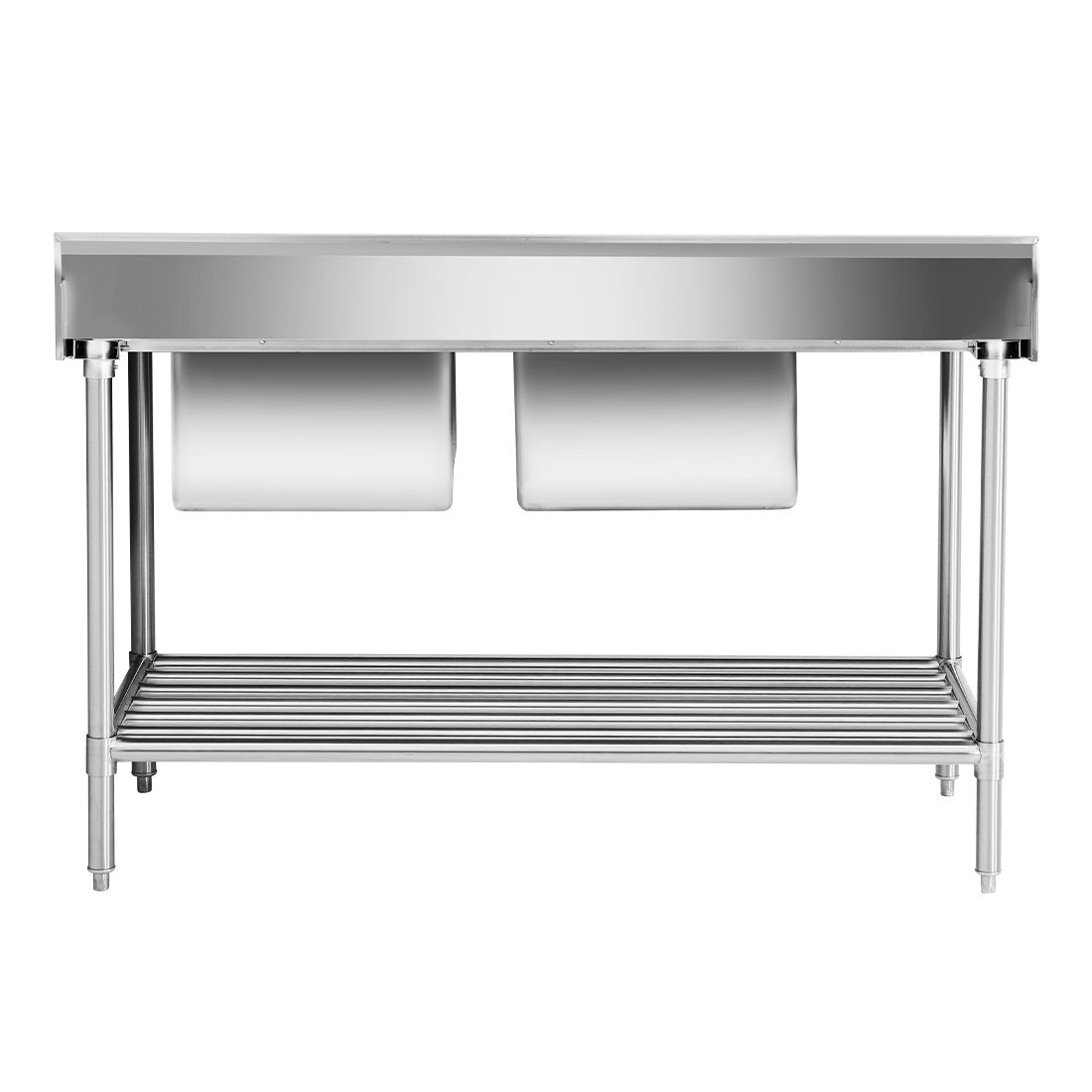 Right Inlet Double Sink Dishwasher Bench - DSBD7-1500R/A Modular Systems