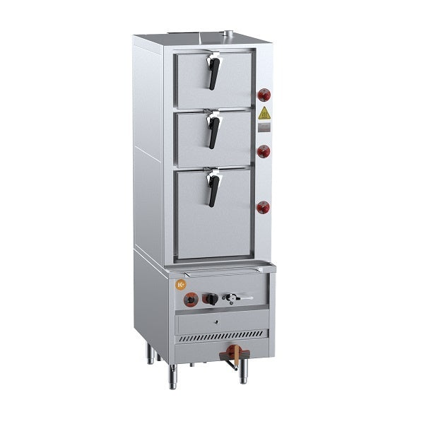 K+ DSK-3S Triple Deck Steamer Including Filter - Slim Mattys