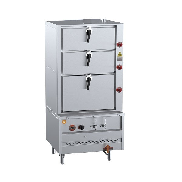 B+S K+ DSK-3 Triple Deck Steamer Including Filter Mattys