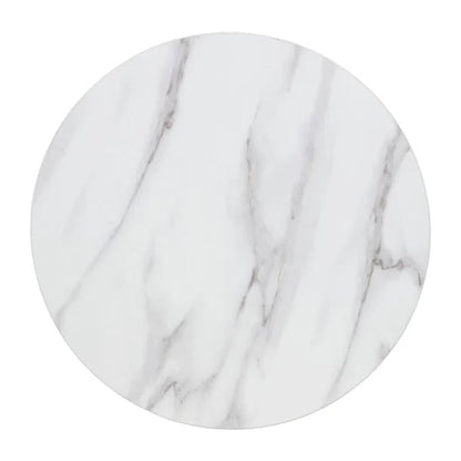 Bolero Pre-drilled Round Table Top Marble Effect 600mm DT445 Mattys