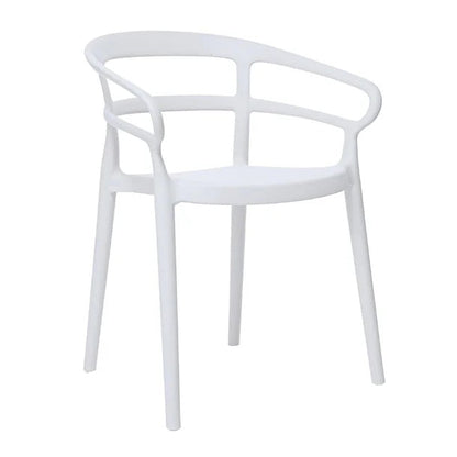 Furniture Bolero Mateo Caf Chairs White (Pack of 2) - DX979 Mattys