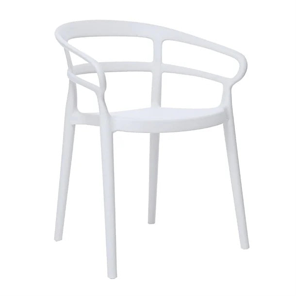 Bolero Mateo Café Chairs White (Pack of 2) DX979 Mattys