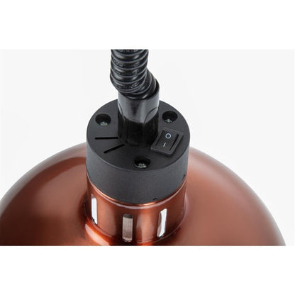 Benchtop Apuro Retractable Dome Heat Shade Copper Finish - DY460-A Apuro