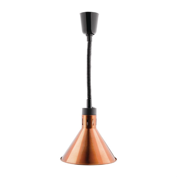 Benchtop Apuro Conical Retractable Heat Shade Copper Finish - DY463-A Apuro