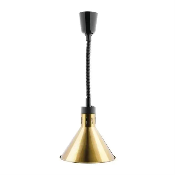 Benchtop Apuro Conical Retractable Heat Shade Pale Gold Finish - DY465-A Mattys