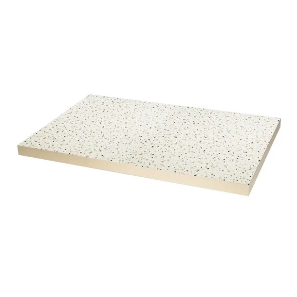 Bolero Terrazzo Style Rectangular Table Top 1100x700mm DZ874 Mattys