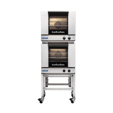 Turbofan Half Size Tray Manual Electric Convection Ovens Double Stacked E23M3/2