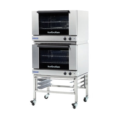 Turbofan Full Size Tray Manual Electric Convection Ovens Double Stacked E27M2/2