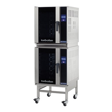 Turbofan Full Size Tray Touch Screen Electric Convection Oven Double Stacked E33T5/2