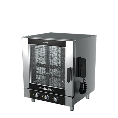 Turbofan Full Size 7 Tray Manual Electric Combi Oven EC40M7