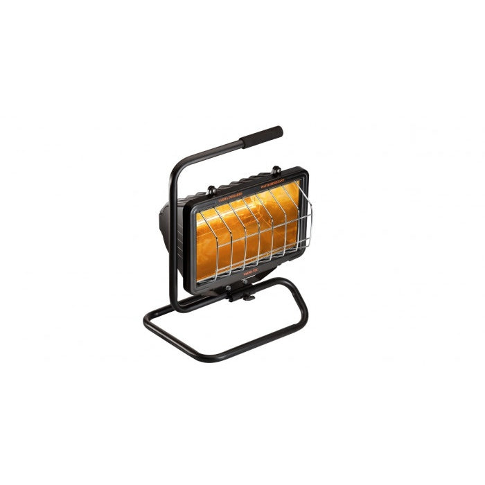 Varmatec ECOWRG/7 Revolving floor model single infrared Heater with Waterproof Design and On/Off Switch Controls