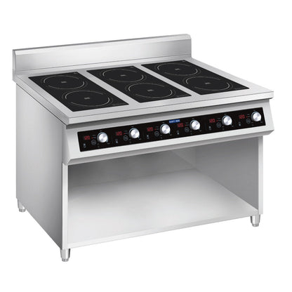 ElectMax 900 Series Induction 6 Burner Cooker with Splashback EIC9-1200P Electmax