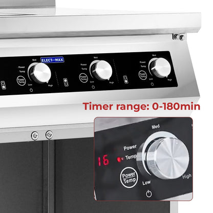 ElectMax 900 Series Induction 4 Burner Cooker with Splashback EIC9-800P Electmax