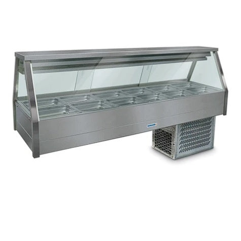 Roband ERX26RD Straight Glass Refrigerated Display Bar, 12 pans Mattys