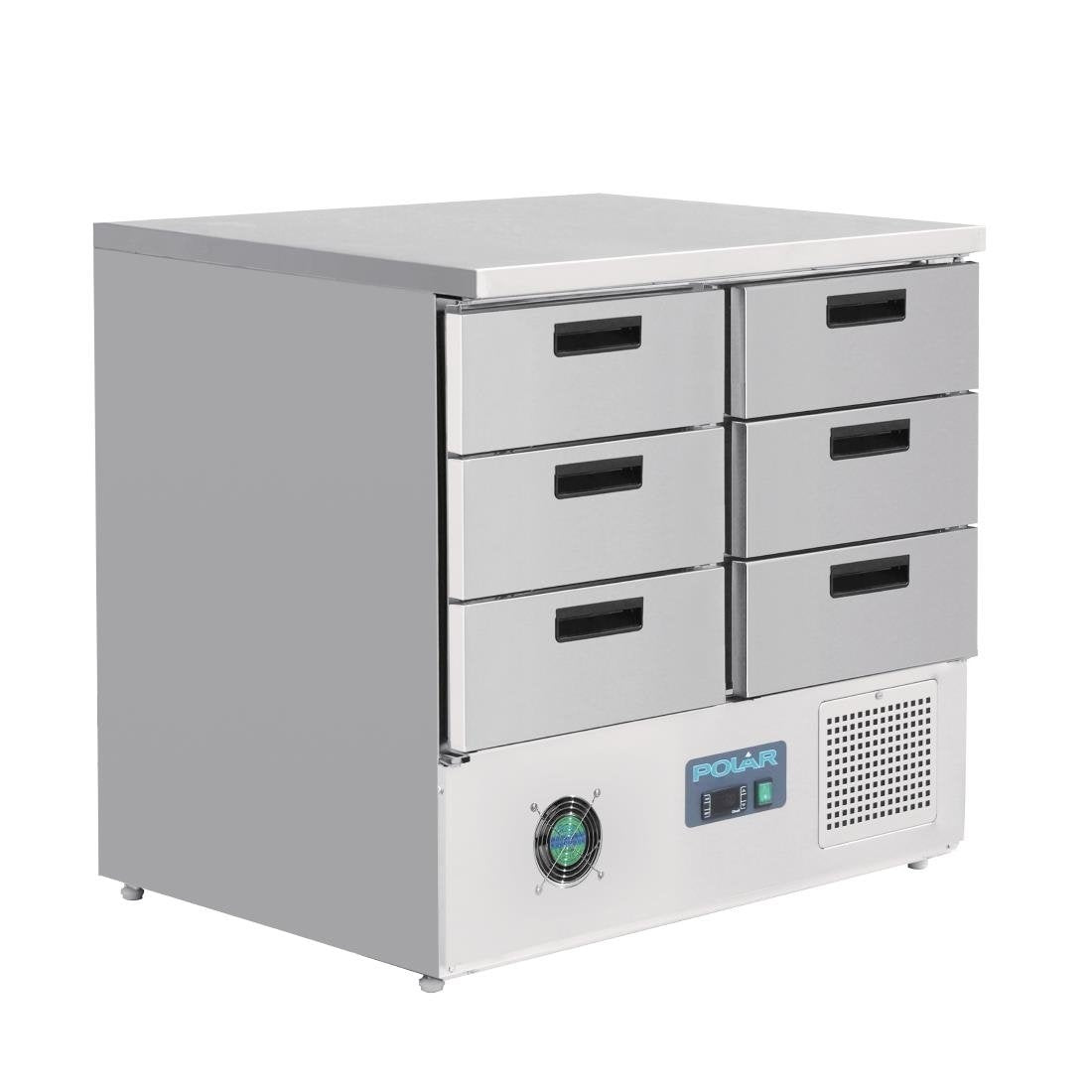 Polar G-Series Refrigerated Counter with 6 Drawers 240Ltr FA440-A Mattys