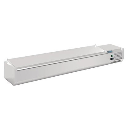 Polar G-Series Countertop Prep Fridge with Lid 10x 1/4GN with Hard Stainless Lid FA857-A Mattys