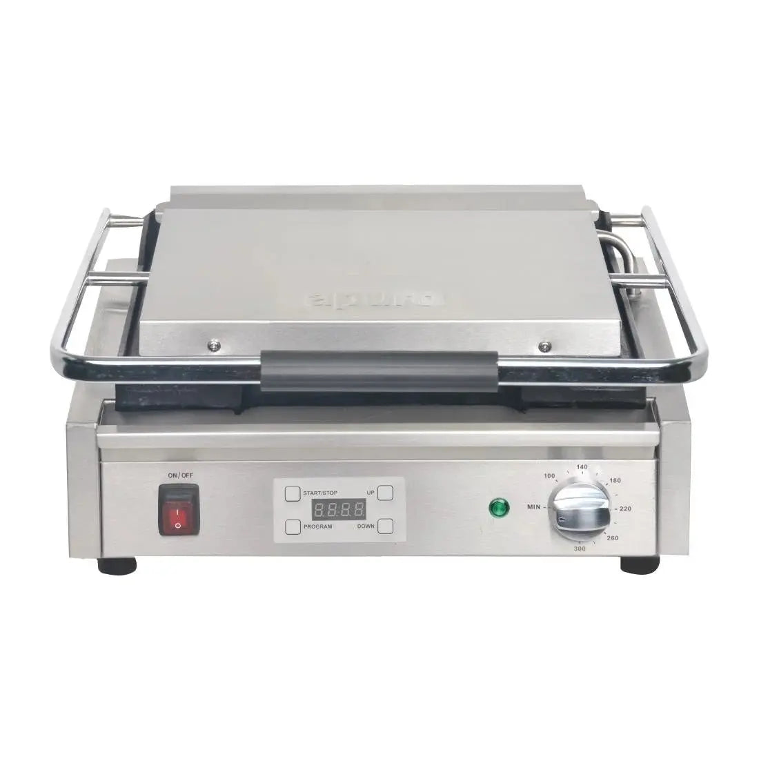 Apuro Large Contact Grill Flat Plates Plates with Timer FC381-A Mattys