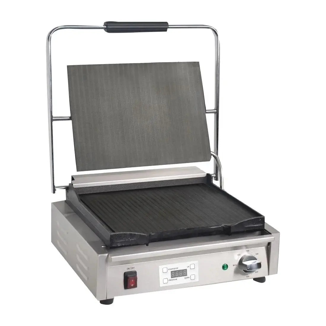 Apuro Large Contact Grill Flat Plates Plates with Timer FC381-A Mattys