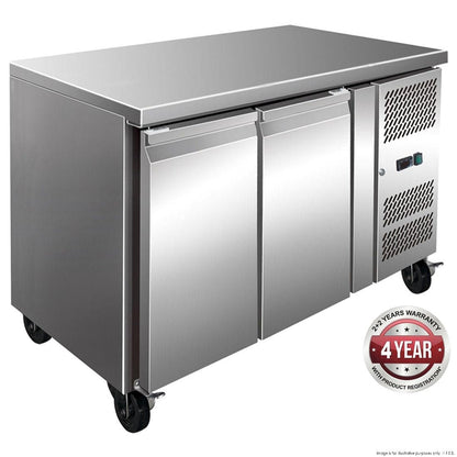 F.E.D. Temperate Thermaster FE2100BT S/S Two Door Bench Freezer 260L Mattys