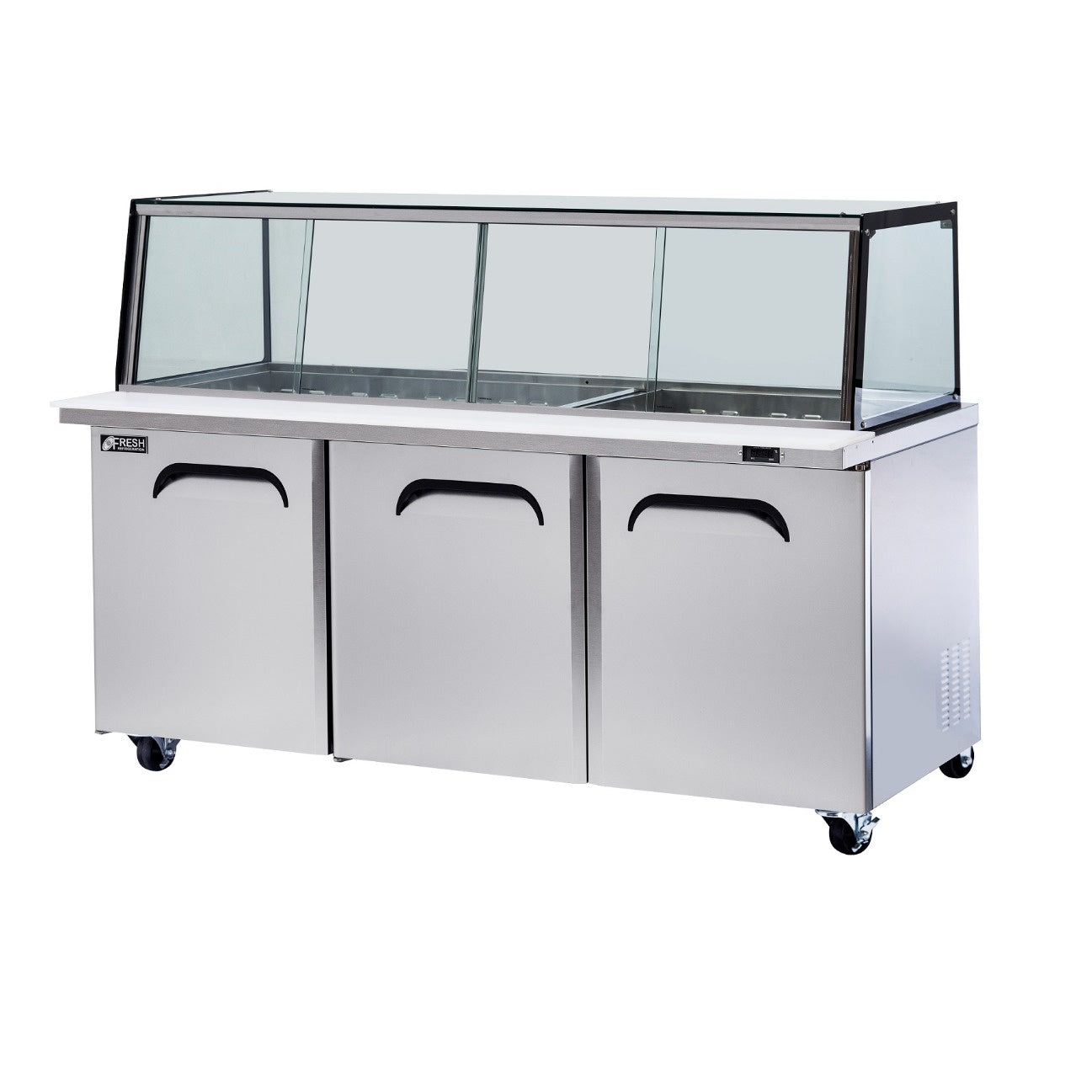 Fresh FMU-72GC  ‚Äì Glass Canopy Noodle Bar Salad 1839mm Wide 531L Mattys