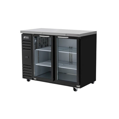 FRESH NARROW BACK BAR FRIDGE 2 GLASS DOORS - FNB-48BG Mattys